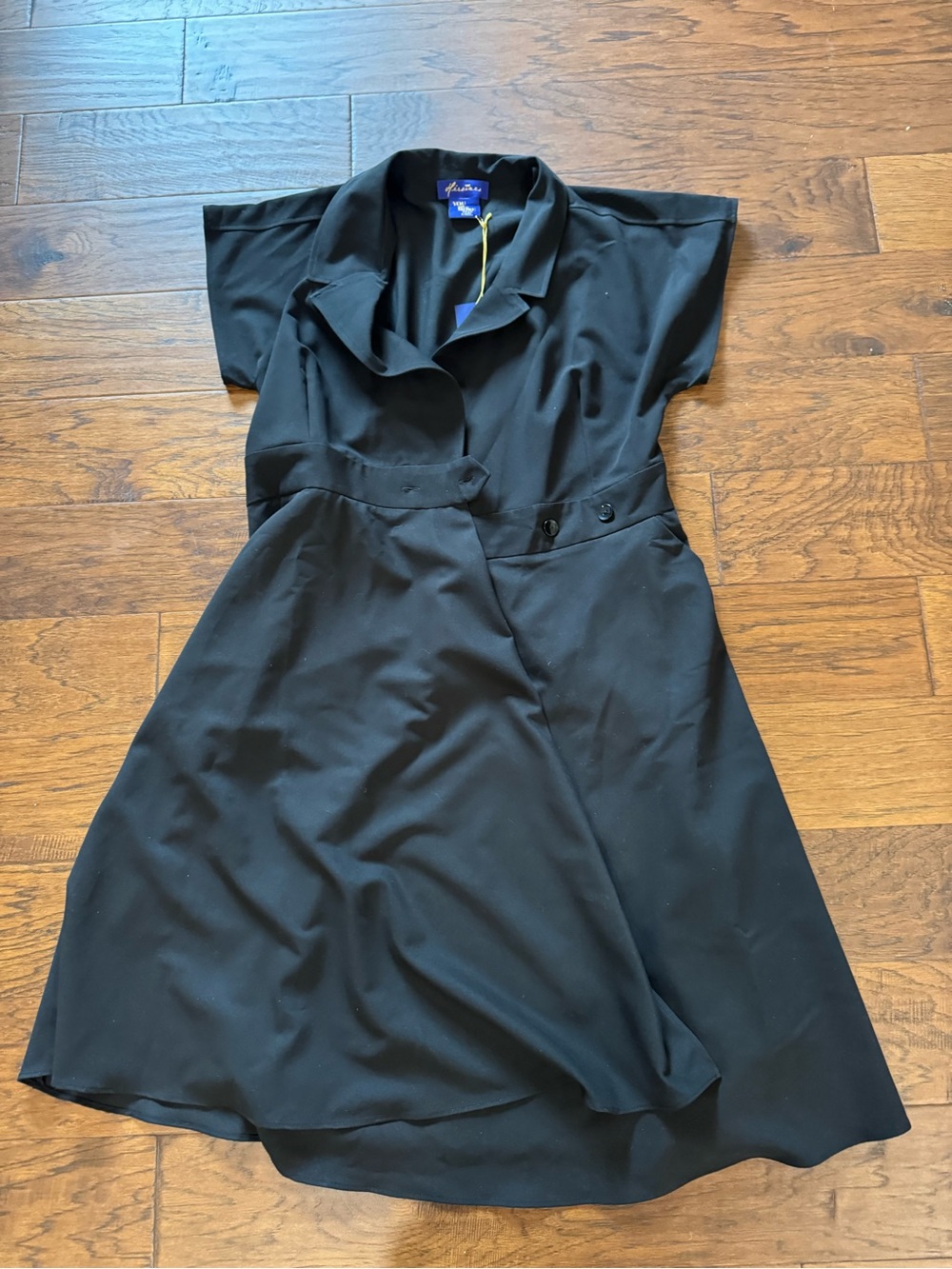 Heroines Black Wrap-Dress